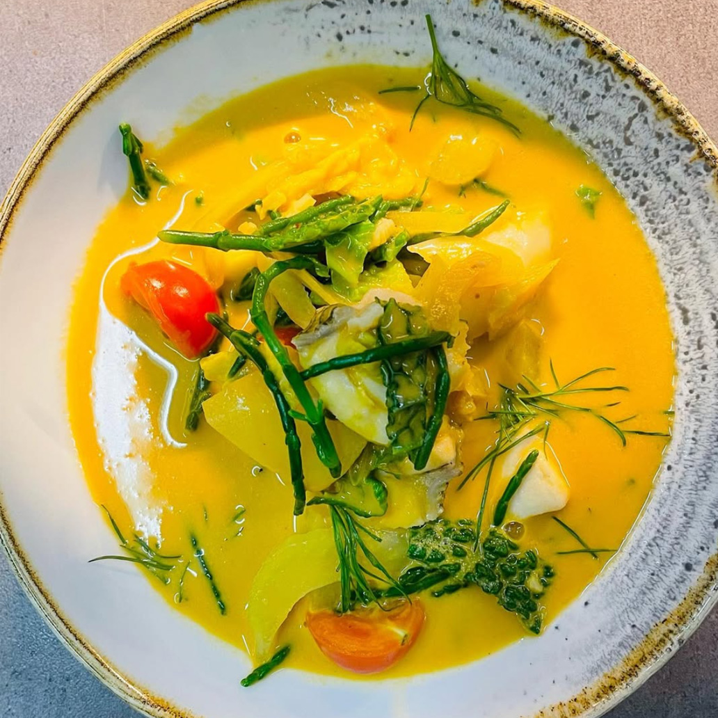 Bouillabaisse Fischsuppe mit Safran
