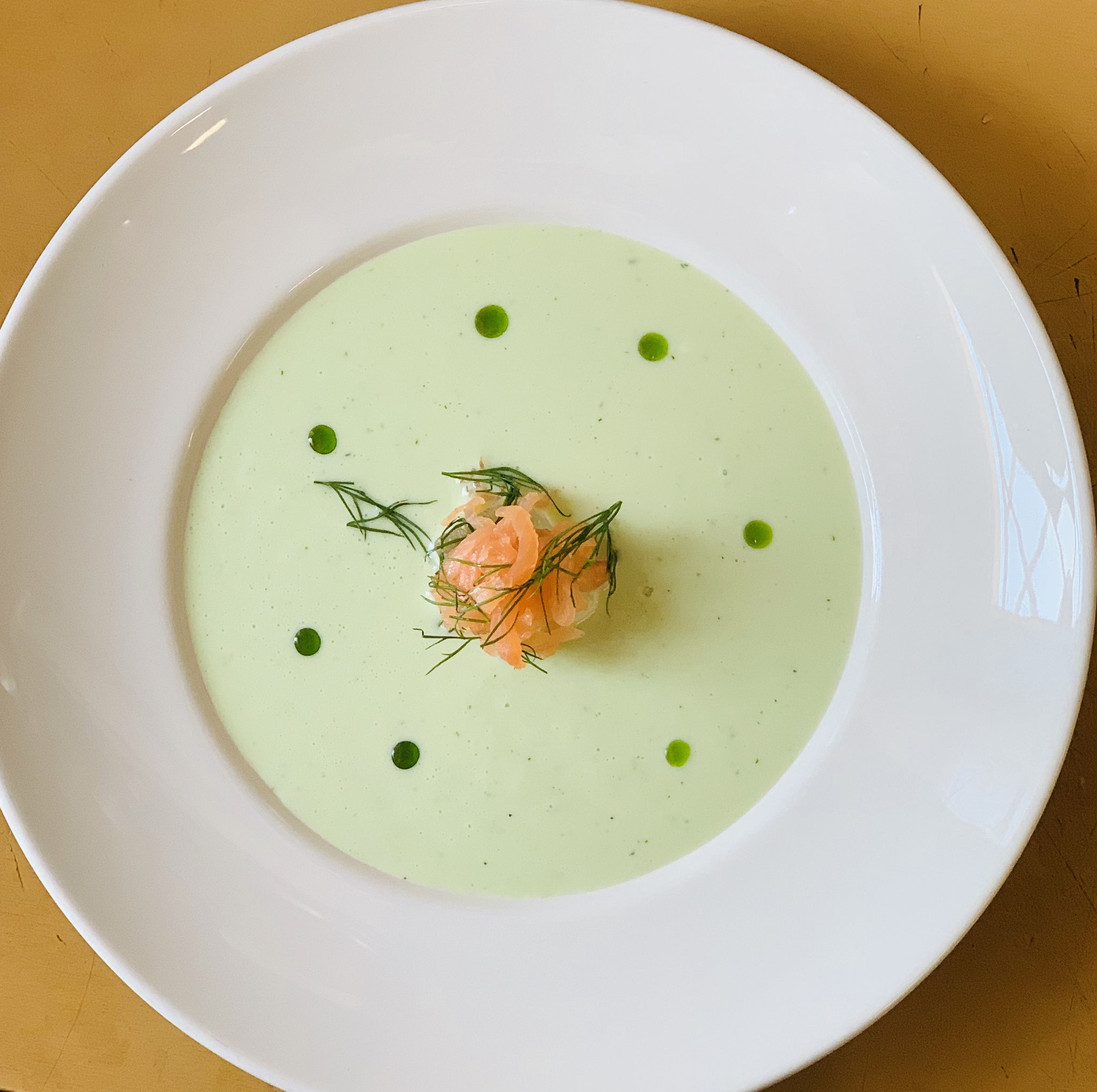 leckere Suppe moderne Küche