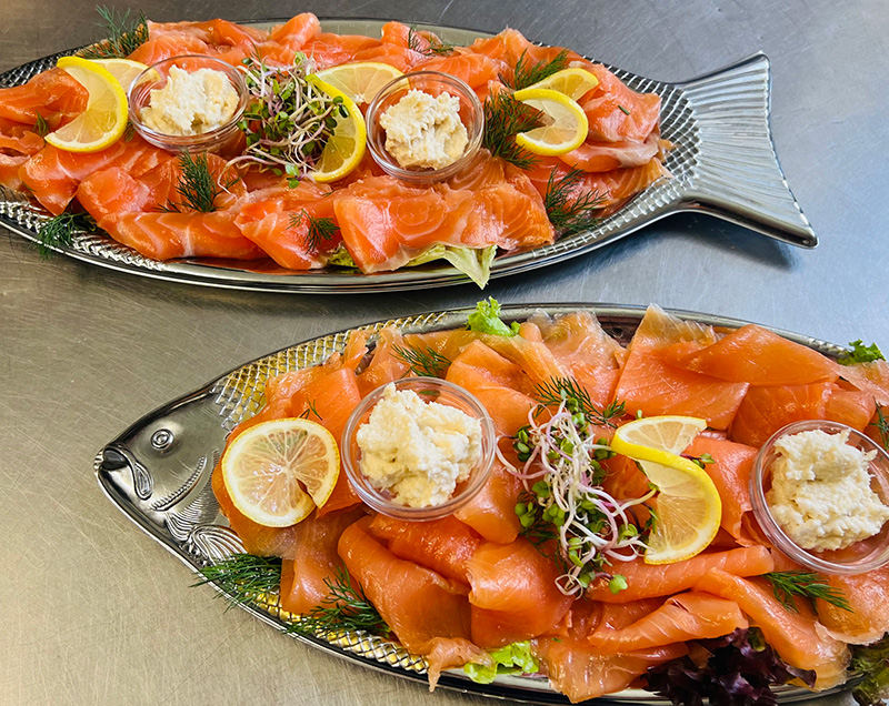 Catering Platte mit Lachs