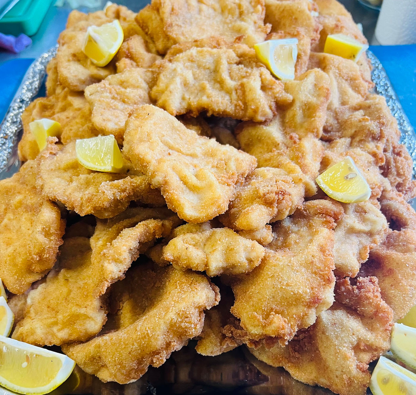 Catering Schnitzelplatte vom Dorfkrug Berlin Rudow